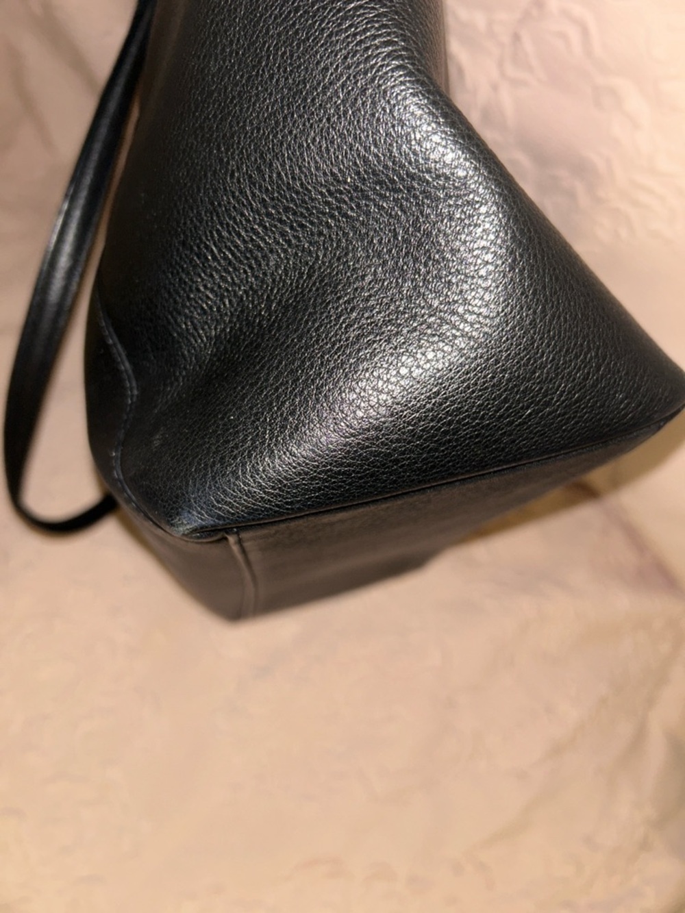 Coach Black Leather Tote with Gold Hardware - Picture 12 of 12